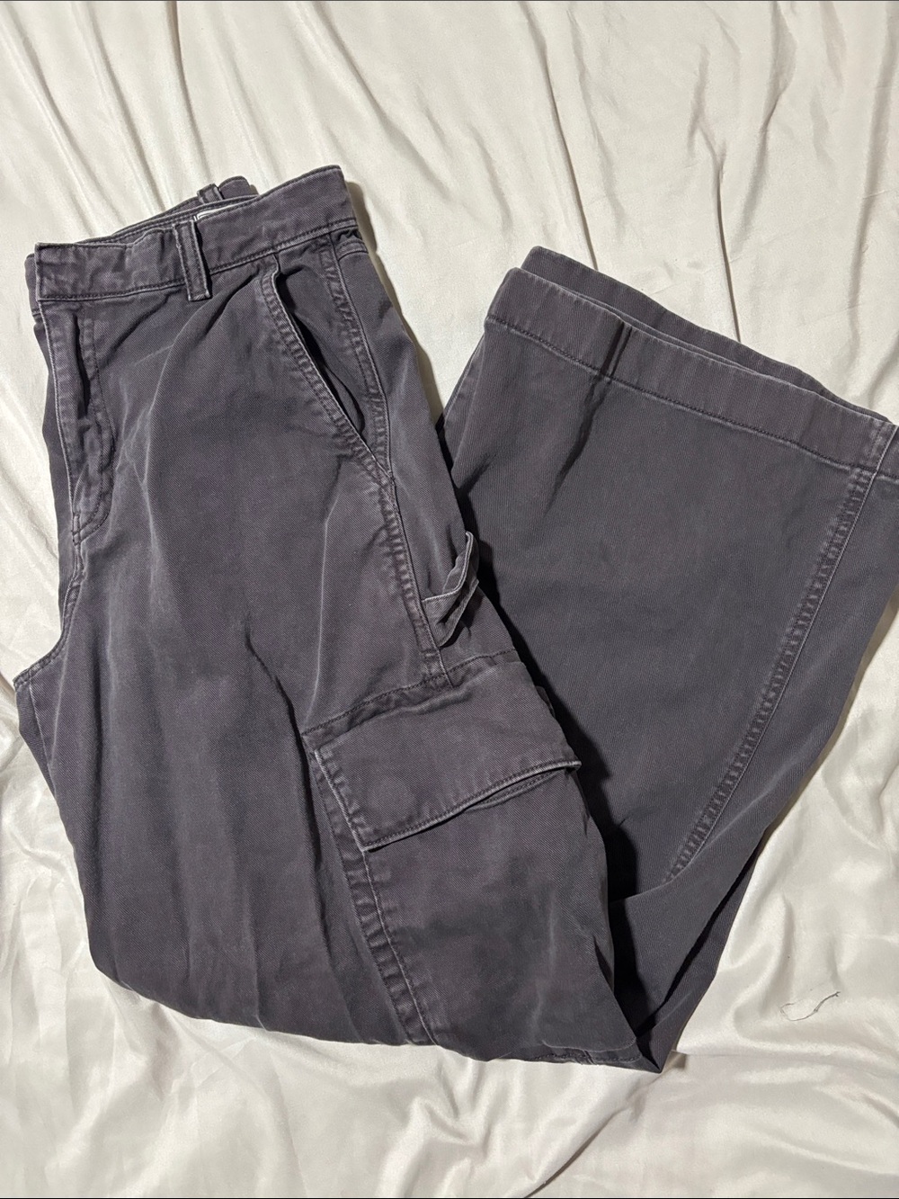GAP Wide Leg Flare Jeans - Charcoal Gray